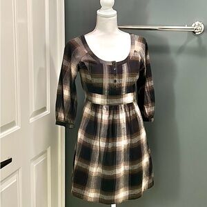 BDG Plaid flannel mini dress.